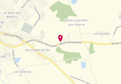 Plan de RAYNAUD Jean-Marc, 5 Route de Malatias, 87310 Saint-Laurent-sur-Gorre