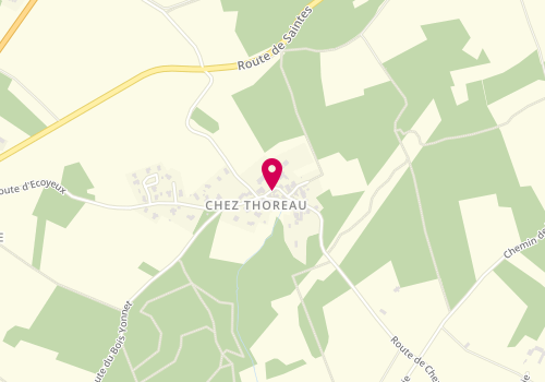 Plan de DOZ Christophe, 5 Route Chez Thoreau, 17100 Fontcouverte
