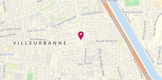 Plan de Lm Carrelage, 6 Rue Greuze, 69100 Villeurbanne