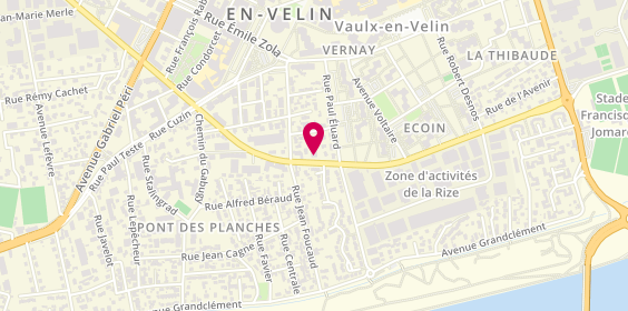 Plan de Peeters, 49 avenue Pablo Picasso, 69120 Vaulx-en-Velin