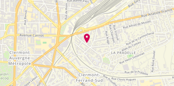 Plan de SGP Finition, 4 Rue Chignat, 63000 Clermont-Ferrand