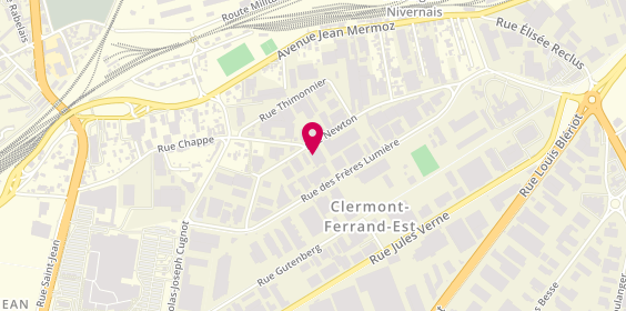 Plan de R2, 18 Rue Newton, 63100 Clermont-Ferrand