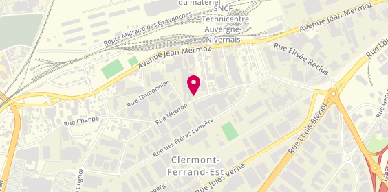 Plan de Arenover, 27 Rue Newton, 63100 Clermont-Ferrand