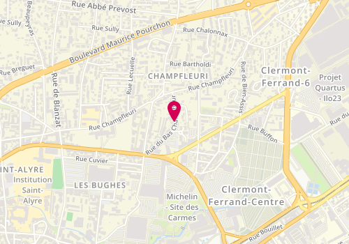 Plan de Karthago Net, 21 Rue du Bas Champflour, 63100 Clermont-Ferrand
