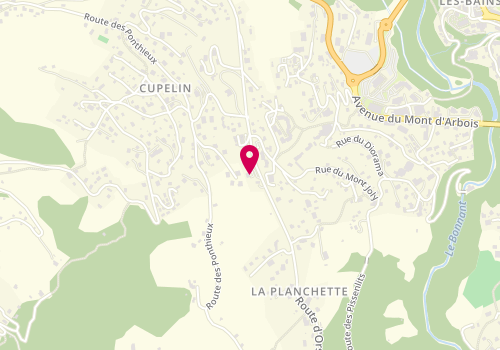 Plan de Hatty Tude Peinture, 1012 Route Orsin, 74170 Saint-Gervais-les-Bains