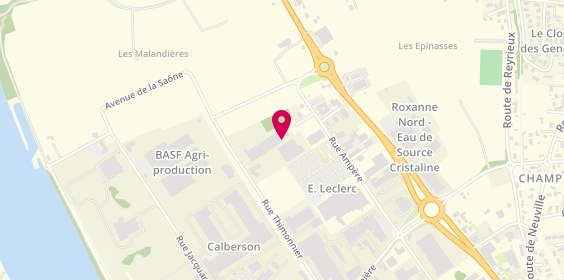 Plan de Cmp Peinture, 455 Rue Ampere Zone Industrielle Lyon Nord 132 Pass Henri Malartre, 69730 Genay