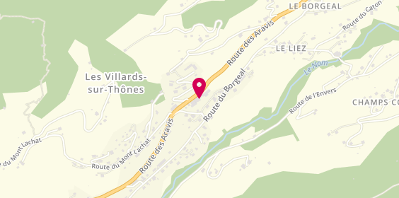 Plan de A'tout Decor, 5500 Routes
Route des Aravis, 74230 Les Villards-sur-Thônes
