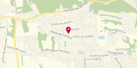 Plan de MARTINEZ Guillaume - Artisan peintre décorateur, 656 Route de Trévoux, 01600 Reyrieux