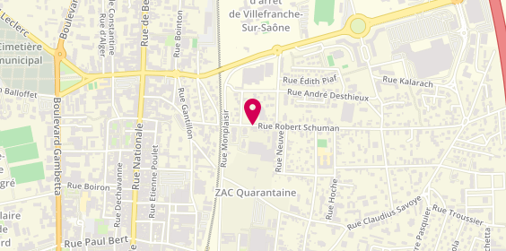 Plan de Morissot Peinture, 116 Rue Robert Schuman, 69400 Villefranche-sur-Saône