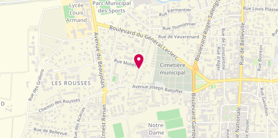 Plan de LEVY Romain, 121 Rue Claude Perroud, 69400 Villefranche-sur-Saône