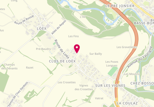 Plan de Les Secco Renov', 628 Route Loex, 74380 Bonne
