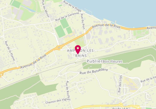 Plan de KRIEGER Patrick, 180 Rue Vieux Village, 74500 Amphion Les Bains
