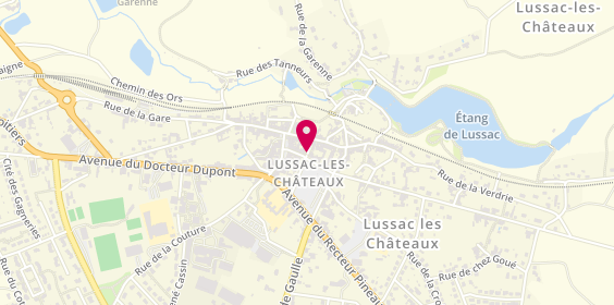 Plan de SIREAU Gilles, Zone Artisanale des Clairances Hotel d'Entreprises, 86320 Lussac-les-Châteaux