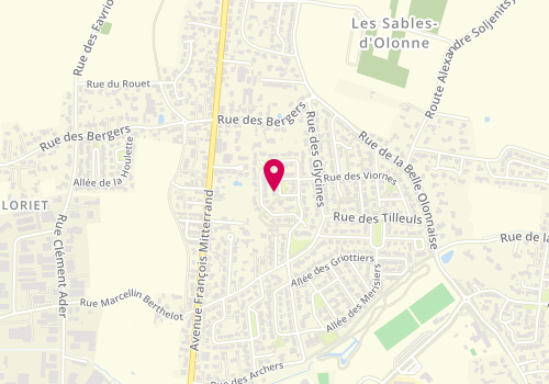 Plan de TRICHET Antonin, 7 Rue des Pervenches, 85340 Les Sables-d'Olonne