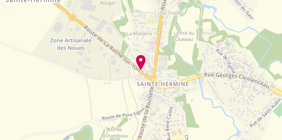 Plan de Entreprise de Peinture Menanteau Franck, 20 Route de la Roche Sur Yon, 85210 Sainte-Hermine