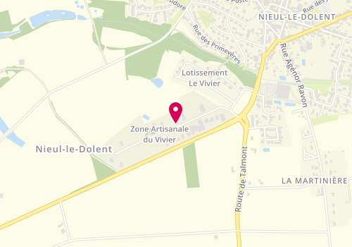 Plan de Les Enduits Déco.com, 6 Zone Artisanale du Vivier, 85430 Nieul-le-Dolent