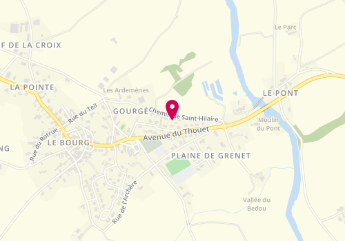 Plan de PROTTEAU Christophe, 10 chemin de Saint-Hilaire, 79200 Gourgé