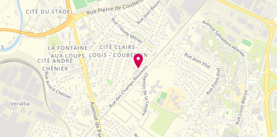 Plan de Berthaud Reno, 44 Rue des Champs Roussots, 71100 Chalon-sur-Saône