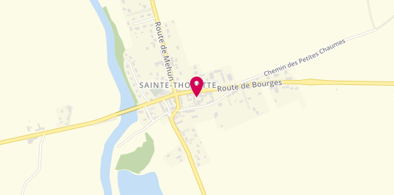 Plan de BOURSAT Bruno, 14 Route de Bourges, 18500 Sainte-Thorette