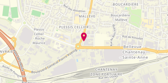 Plan de Maquet Peinture - Artisan Peintre Nantes et Agglomération, 2 Boulevard Jean Moulin, 44100 Nantes