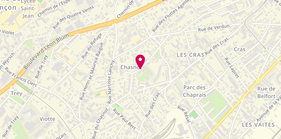 Plan de BOUSSAAD Rachid, 38 Rue Romain Roussel, 25000 Besançon