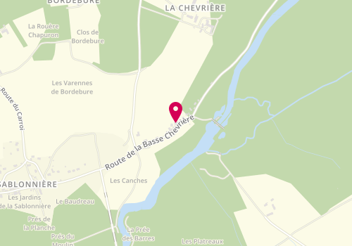 Plan de SARL E.R.P, 23 Route de la Basse Chevrière, 37190 Saché