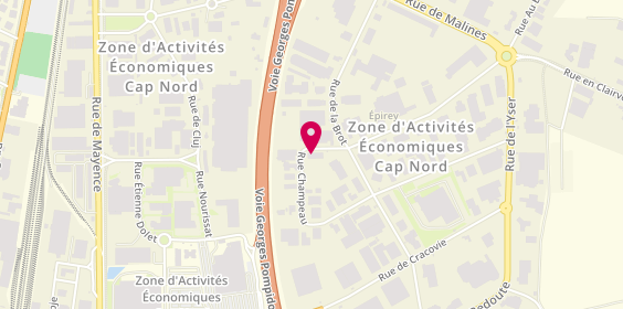 Plan de Entreprise Bonglet, 18 Rue Champeau, 21000 Dijon