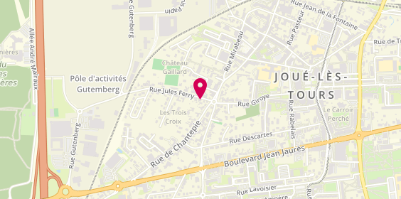 Plan de Atelier Ekla / Magali Viney, 4 Rue Jules Ferry, 37300 Joué-lès-Tours