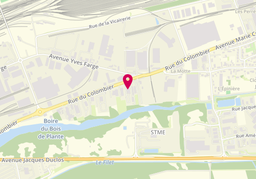 Plan de Repartim, 61 Rue du Colombier Zone Industrielle Les
Rue des Yvaudières, 37700 Saint-Pierre-des-Corps