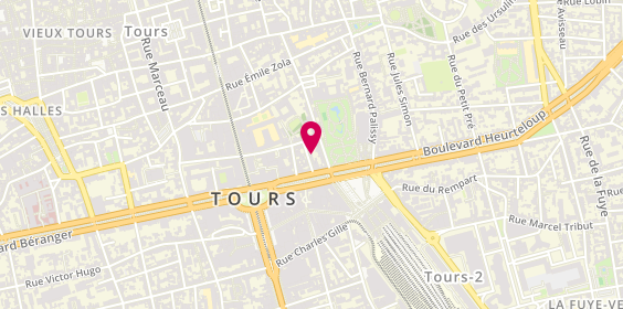 Plan de RTO RENOV Loire, 8 Rue de Balzac, 37000 Tours
