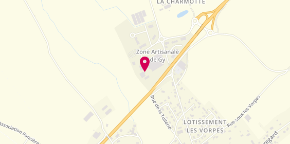 Plan de JLG Peintures SAS, 10 Rue des Chênes Zone Artisanale des Monts De, 70700 Gy