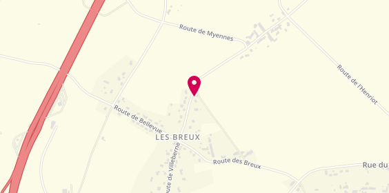 Plan de EVEN Daniel, Route de Villeberne 86 Les Breux, 58200 Cosne-Cours-sur-Loire