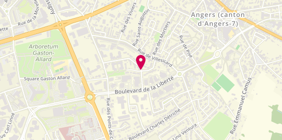 Plan de FONTENY Pascal, 9 Rue Sidney Béchet, 49000 Angers