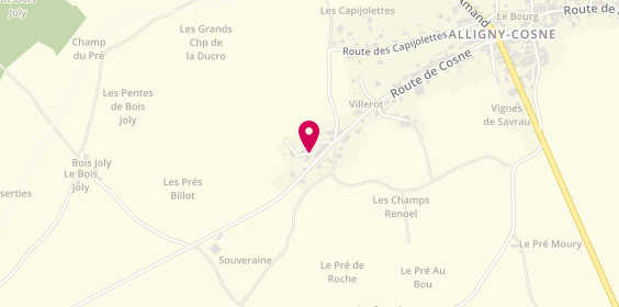Plan de Christophe FOISSY - la Peinture Autrement, 6 impasse des Grands Champs, 58200 Alligny-Cosne