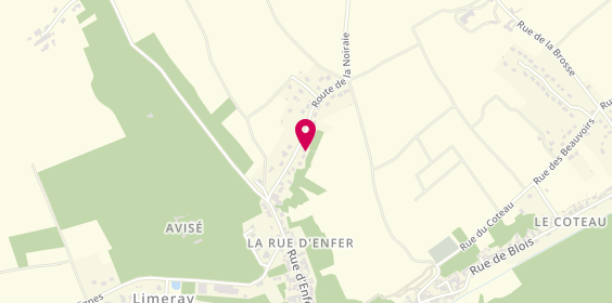 Plan de DESNEUX Dominique, 16 Route de la Noiraie, 37530 Limeray