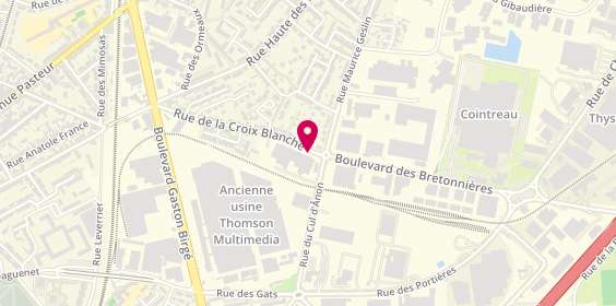 Plan de Adc Anjou Décor Clémenceau, 88 Rue de la Croix Blanche, 49100 Angers