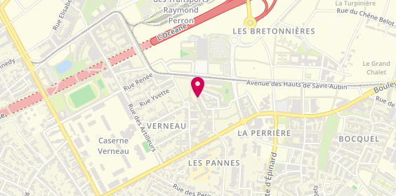 Plan de Jf Peinture et Décoration, 5 Rue René Oger, 49100 Angers