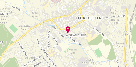 Plan de Entreprise Jany Laissue et Fille, 27 Rue des Prés, 70400 Héricourt