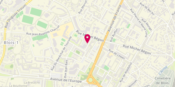 Plan de B.T.P.I Centre, 3 Rue Roland Garros, 41000 Blois