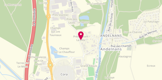 Plan de Andelnans Decors, 4 Rue de l'Etang, 90400 Andelnans