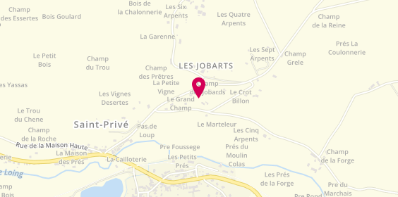 Plan de JURY Jean-Luc, Petites Vignes, 89220 Saint-Privé