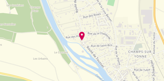 Plan de Gérard Multi Bricolage, 15 Route de Toussac, 89290 Champs-sur-Yonne