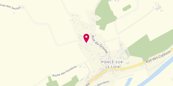 Plan de BOUSSION Jean-Luc, Les Saulaies, 72340 Poncé-sur-le-Loir