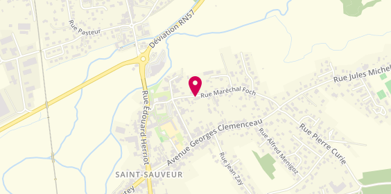 Plan de SARL Gaurois Eric, 9 A Rue du Marechal Foch, 70300 Saint-Sauveur