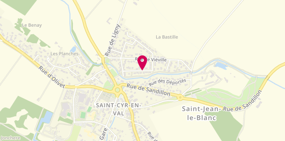 Plan de Bob Peintre en Batiment, 220 Rue Charles Baudelaire, 45590 Saint-Cyr-en-Val