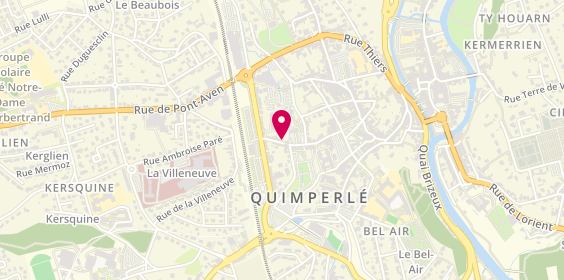 Plan de LE DUIGOU Christophe, 20 Rue de l'Hôpital Frémeur, 29300 Quimperlé