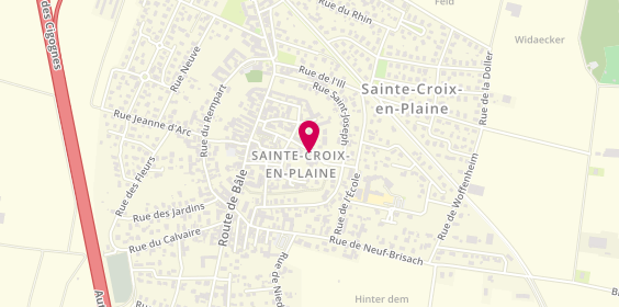 Plan de Le Façadier, 2 Rue de L&#039;Eglise, 68127 Sainte-Croix-en-Plaine
