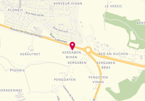 Plan de URVOAZ Bruno, Zone Artisanale de Kergaben, 29710 Plonéis