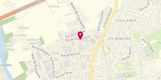 Plan de Entreprise Bernard Grassin, 3 Rue du Champ Fleuri, 72190 Coulaines