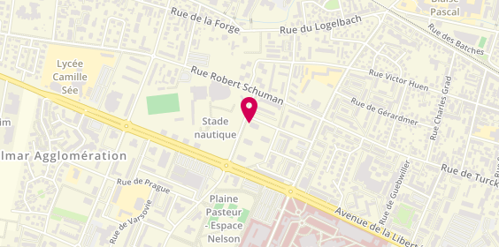 Plan de Etoile Peinture, 1 Avenue Paris, 68000 Colmar